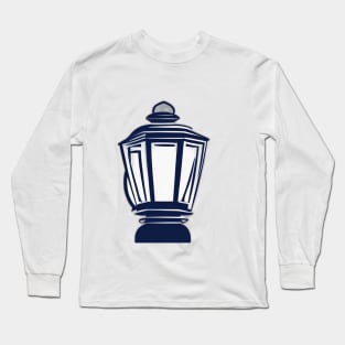 Lantern Navy Shadow Silhouette Anime Style Collection No. 416 Long Sleeve T-Shirt